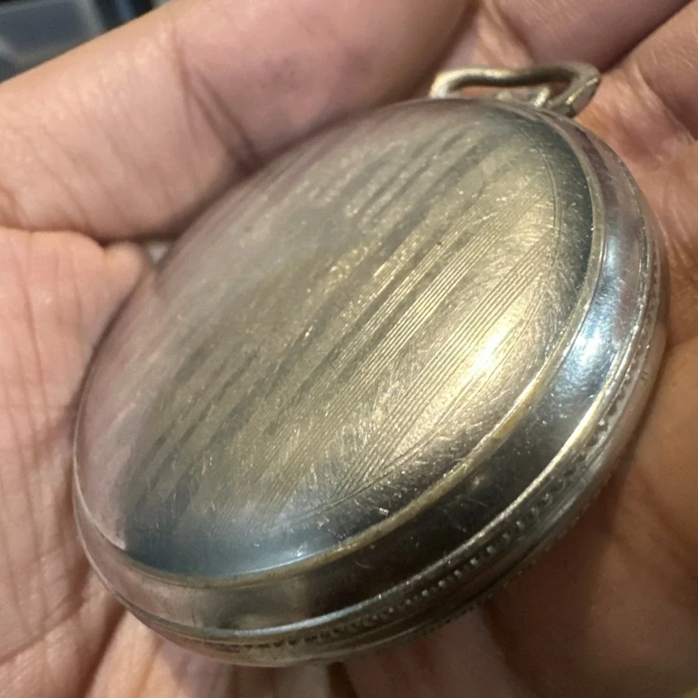 Vintage‎ Illinois Watch Back Case Co Spartan Base Metal Pocket Watch Empty Parts